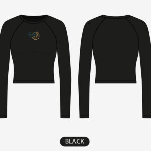 MINDSET RAGLAN LONG SLEEVE CROP TOP